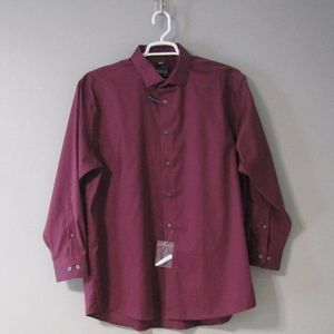 NWT Kenneth Cole Awearness Burgundy Dress Shirt